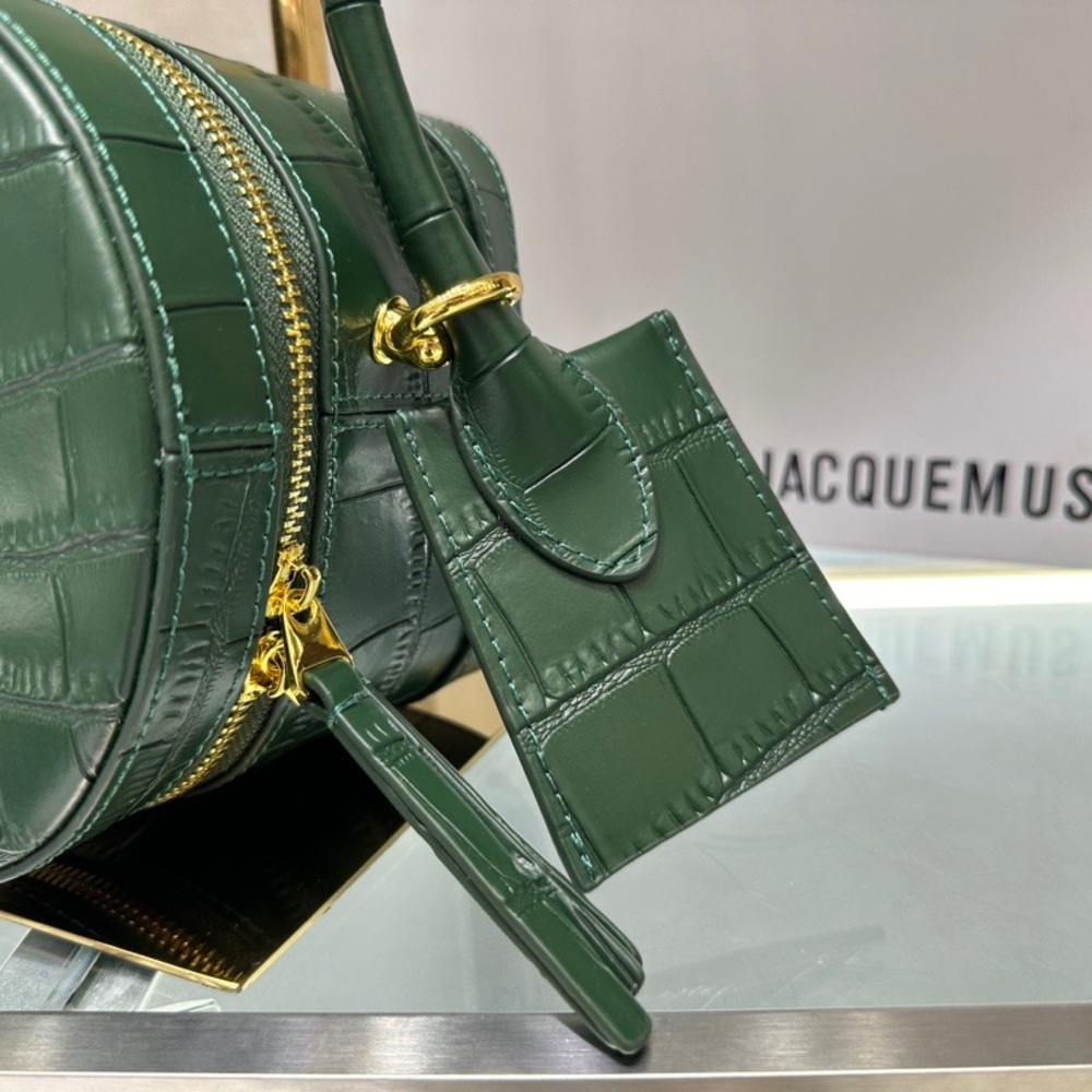 Jacquemus green leather shoulder bag, 11.5X15.5X15.5cm - Picture 9 of 9